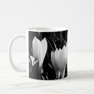 White Crocus Flowers Mug