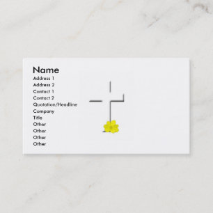 White Cross Business Card