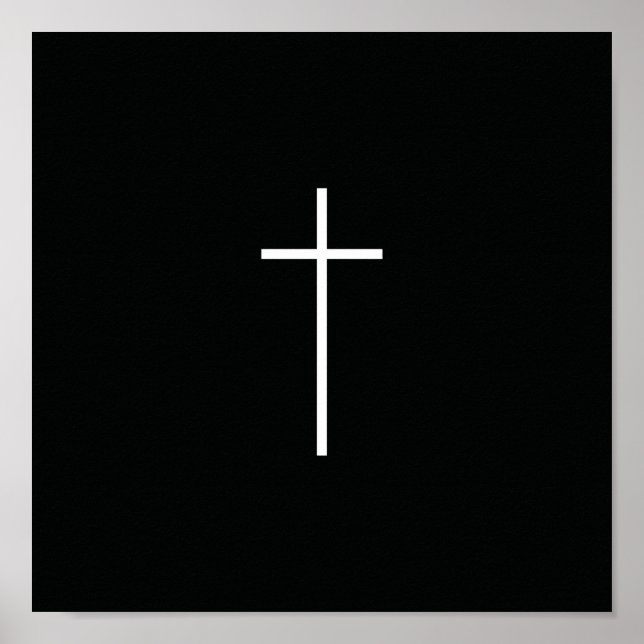 White cross poster (Front)