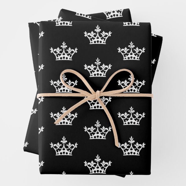 White Crowns  Wrapping Paper Sheet (In situ)