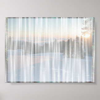 White Curtain #1 Poster