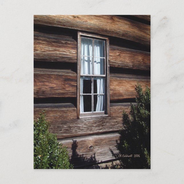 White Curtains Postcard (Front)