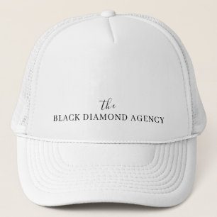White Custom Company Hat   Branded Business Logo