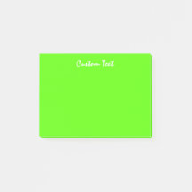 White Custom Text | Vibrant Green