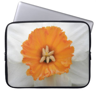 White Daffodil Laptop Bag
