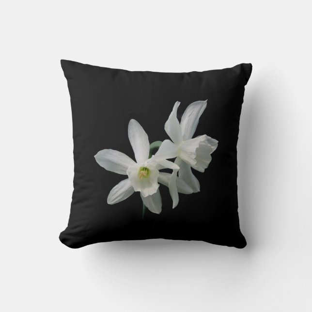 White Daffodils Cushion (Front)