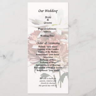 White Daisies and Pink Mums Program