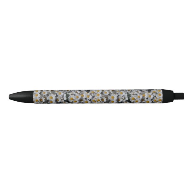 White Daisies  Black Ink Pen (Front)