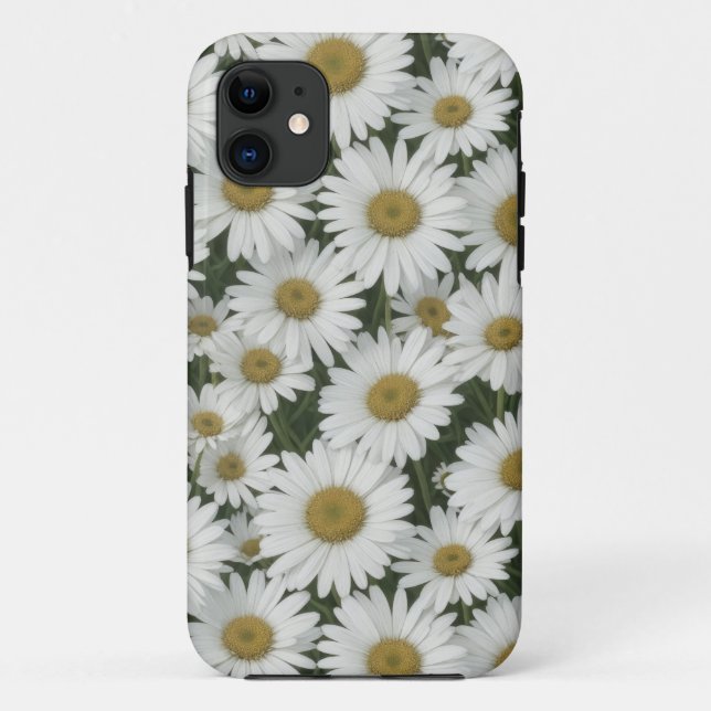 White Daisies Case-Mate iPhone Case (Back)