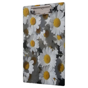 White Daisies Clipboard