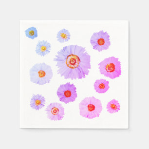 White daisies  Cocktail Paper Napkins