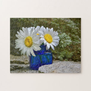 White Daisies Jigsaw Puzzle