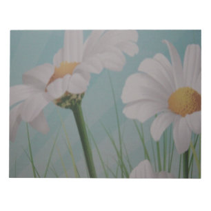 WHITE DAISIES NOTEPAD