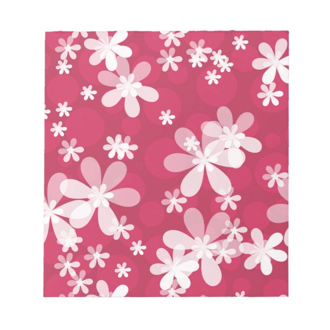 White daisies notepad (Front)