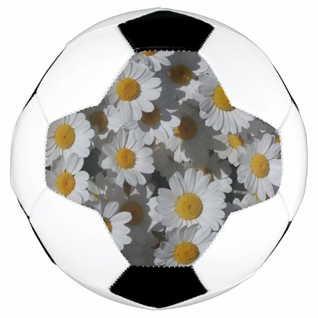 White Daisies  Soccer Ball (Front)