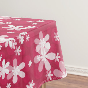 White daisies tablecloth