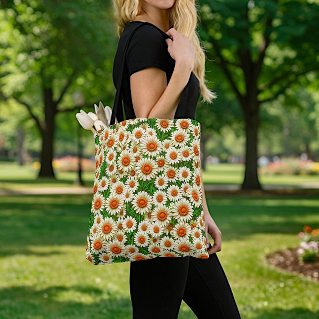 White Daisies Tote Bag (Creator Uploaded)