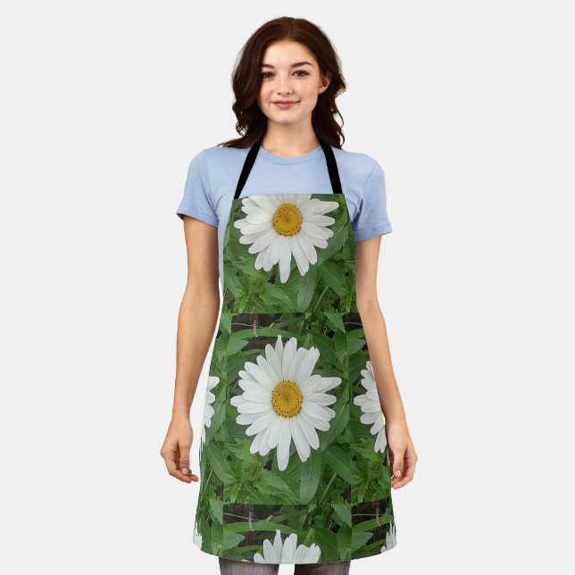 White Daisy Apron (Worn)