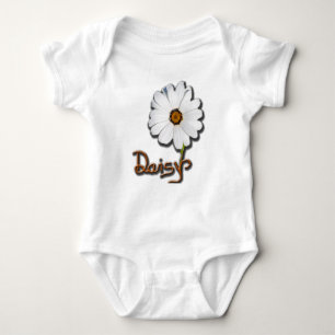 White Daisy Baby Bodysuit