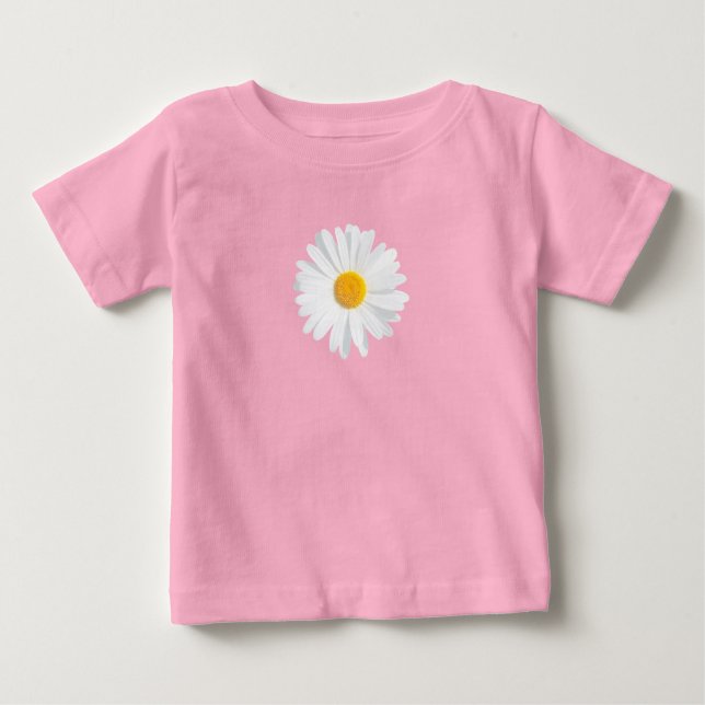 white daisy baby T-Shirt (Front)