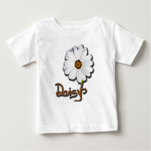 White Daisy Baby T-Shirt