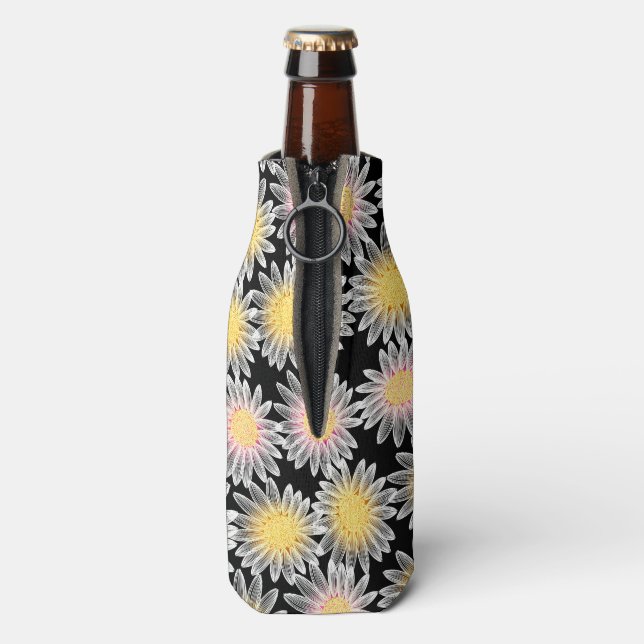 White daisy bottle cooler (Bottle Back)