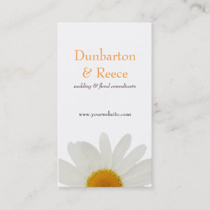 White Daisy Business Card