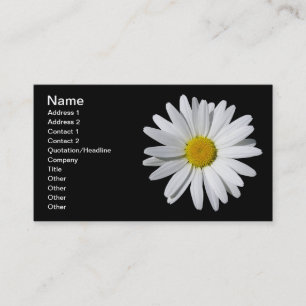 White Daisy Business Card