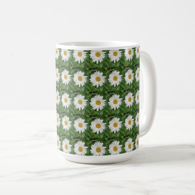 White Daisy  Coffee Mug (Front Right)