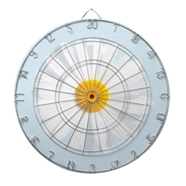 white daisy dartboard (Front)