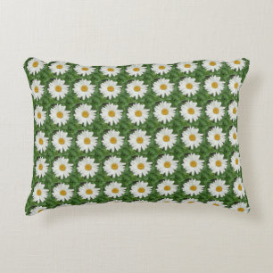 White Daisy  Decorative Cushion