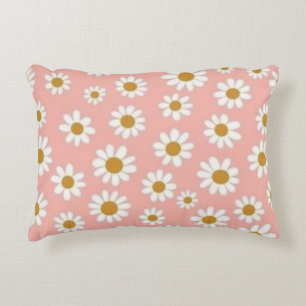 White Daisy Decorative Cushion