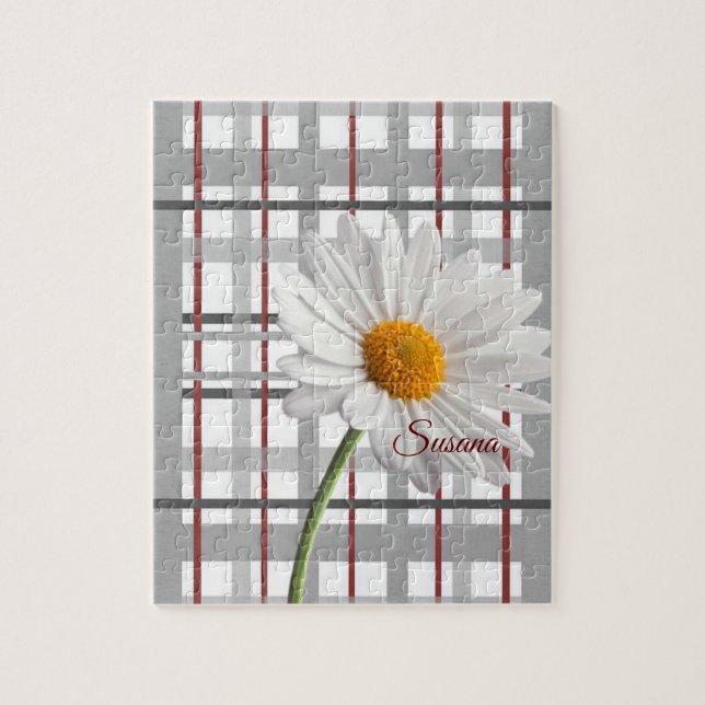 White Daisy Decorative Jigsaw Puzzle (Vertical)