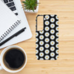 White Daisy Floral Pattern on Black Samsung Galaxy Case<br><div class="desc">Protect your Samsung Galaxy S22 phone with this trendy phone case that features the photo image of a pretty, white Daisy flower on a black background and printed in a repeating pattern. A fun, floral design! Select your phone style. NOTE: You may need to edit and adjust image as necessary...</div>