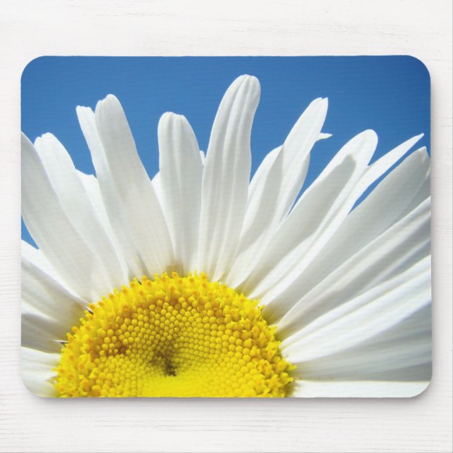 White Daisy Flowers mousepad Summer Daisies (Front)