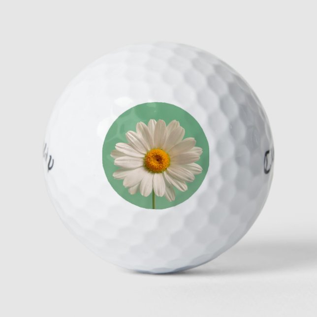 White daisy golf balls (Front)