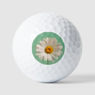 White daisy golf balls