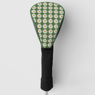 White Daisy Golf Head Cover