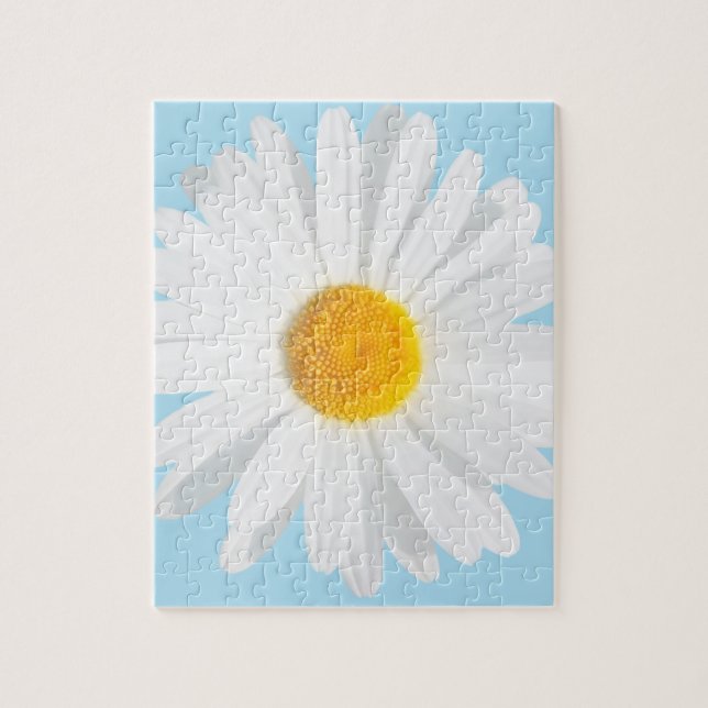 white daisy jigsaw puzzle (Vertical)