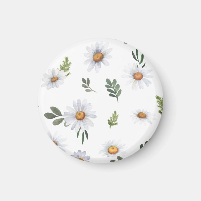 White daisy magnet, Daisy magnet (Front)