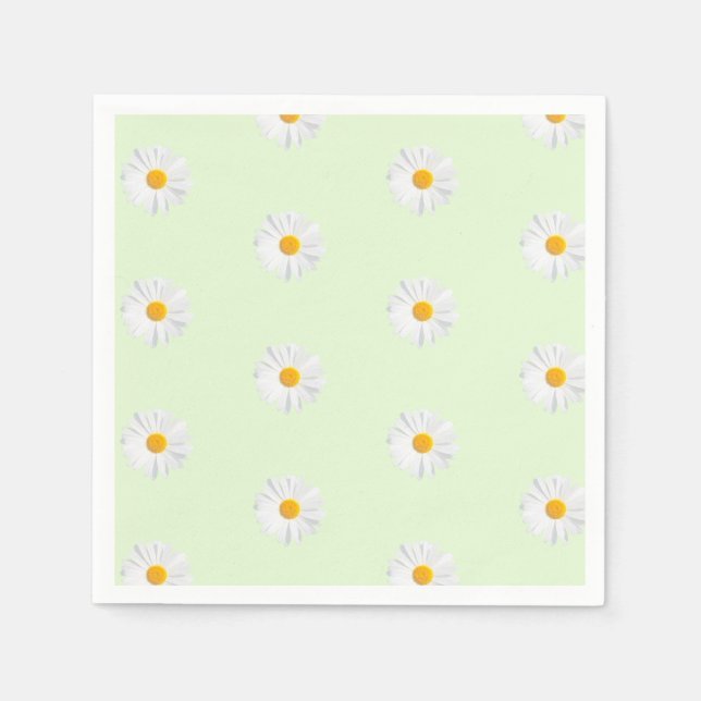 white daisy napkin (Front)