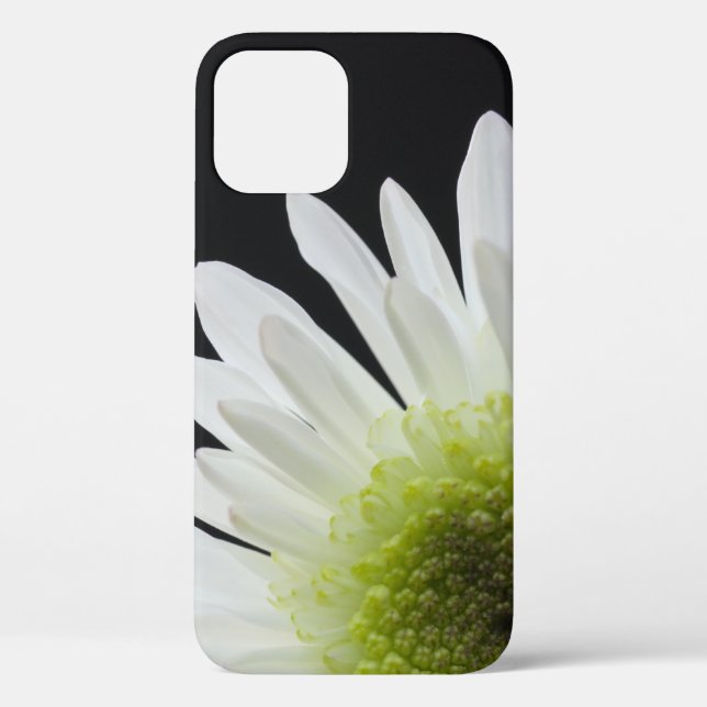 White Daisy on Black Case-Mate iPhone Case (Back)