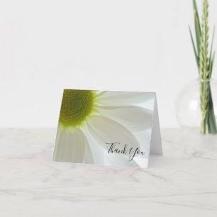 White Daisy Petals Thank You Card