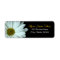 White Daisy Return Address Labels