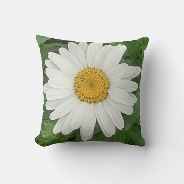 White Daisy Scatter Cushion (Front)