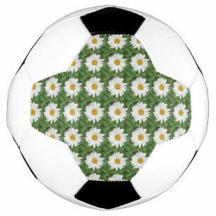 White Daisy Soccer Ball