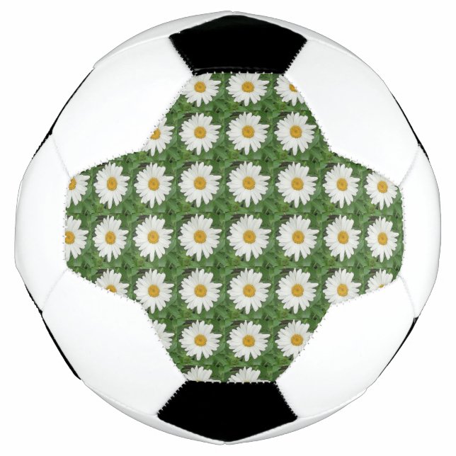 White Daisy Soccer Ball (Front)