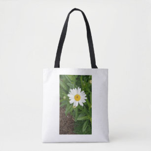 White Daisy Tote Bag