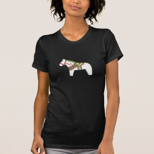 White Dala Horse T-Shirt