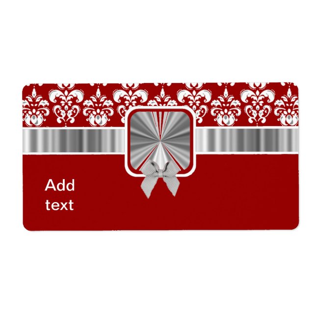 white damask on any colour (Front)